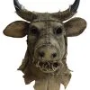 Vintage Vogelscheuche Stier Maske