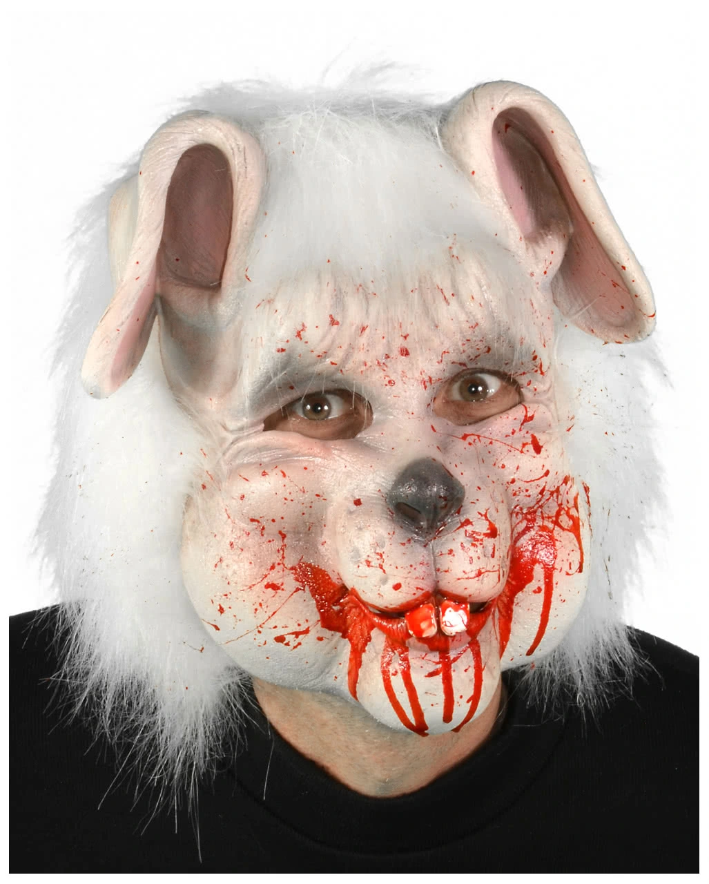 Tiermaske Blutiger Zombie Hase 1 Tiermaske Blutiger Zombie Hase