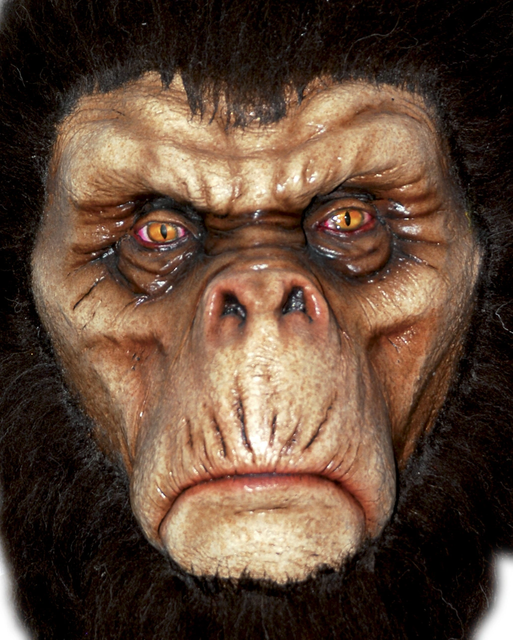 Böser Schimpanse Maske Braun 2 Böser Schimpanse Maske Braun - Image 2