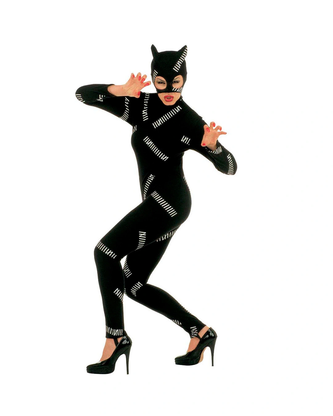 Catgirl Damen Catsuit Kostüm 1 Catgirl Damen Catsuit Kostüm
