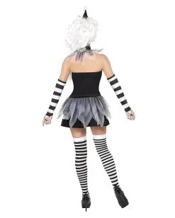 Düsterer Pierrot Damen Kostüm 5 Düsterer Pierrot Damen Kostüm -Halloween Kostüme Herren Verkäufe circus sinister pierrot damen kostuem finsterer harlekin verkleidung horrorclown halloweenkleid 20994 3