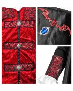 Edler Vampir Graf Kostüm 7 Edler Vampir Graf Kostüm -Halloween Kostüme Herren Verkäufe edler vampir lord kostuem vampire lord halloween costume halloween kostuem fuer herren 53455 4