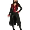 Elegantes Gothic Vampiress Damenkostüm
