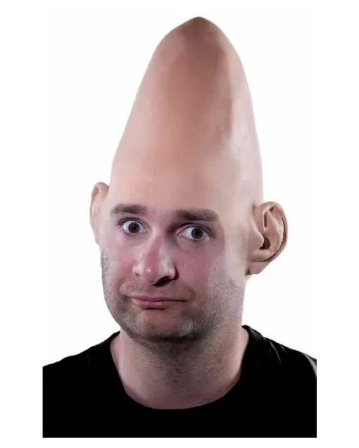 Eierkopf Perücke Conehead 6 Eierkopf Perücke Conehead -Halloween Kostüme Herren Verkäufe eierkopf peruecke conehead alien doom cap egghead wig latex peruecke egg head 12182