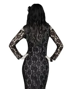 Elegantes Spitzen Skelett Kleid 7 Elegantes Spitzen Skelett Kleid -Halloween Kostüme Herren Verkäufe elegantes spitzen skelett kostuem 37636 5