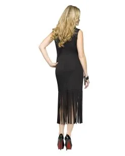 Schwarzes Fransenkleid Mix U. Match -Halloween Kostüme Herren Verkäufe fransen kleid schwarz karnevalkleid faschingskleid finge woman dress black 25793 2