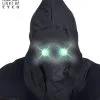 Gesichtslose Maske Mit Grünen Leuchtaugen