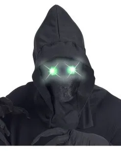 Gesichtslose Maske Mit Grünen Leuchtaugen -Halloween Kostüme Herren Verkäufe gesichtlose maske mit leuchtaugen faceless maske mit leuchtend gruenen augen 38087 02