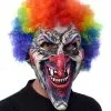 Horror Clown Maske Mit Rainbow Afro