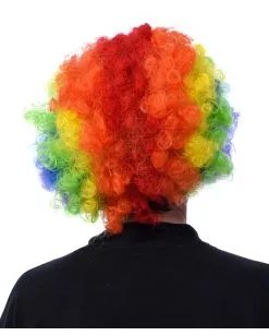 Horror Clown Maske Mit Rainbow Afro -Halloween Kostüme Herren Verkäufe horror clown maske mit rainbow afro killer clown maske halloween maske halloween maske 17724 04