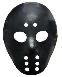 Schwarze Eishockey Maske Jason