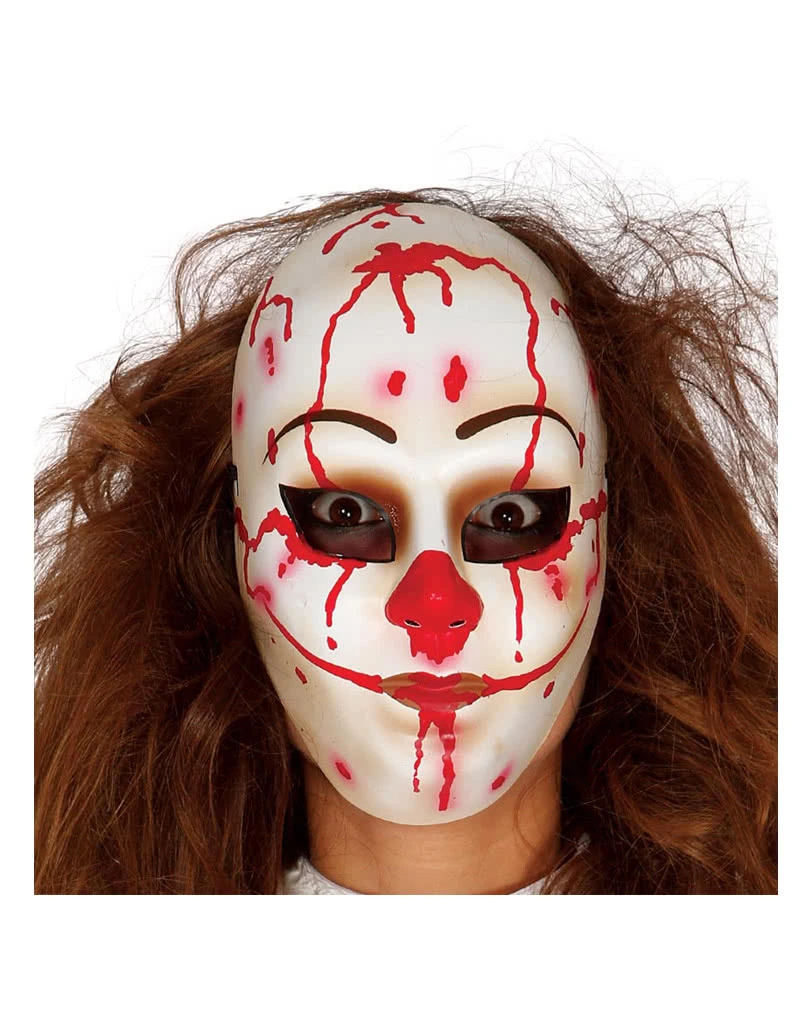 Blutiger Clown Gesichtsmaske