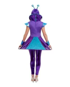 Ausserirdisches Damenkostüm Lila 6 Ausserirdisches Damenkostüm Lila -Halloween Kostüme Herren Verkäufe lila space alien damenkostuem space alien faschings kostuem alien costume for ladies 37297 3