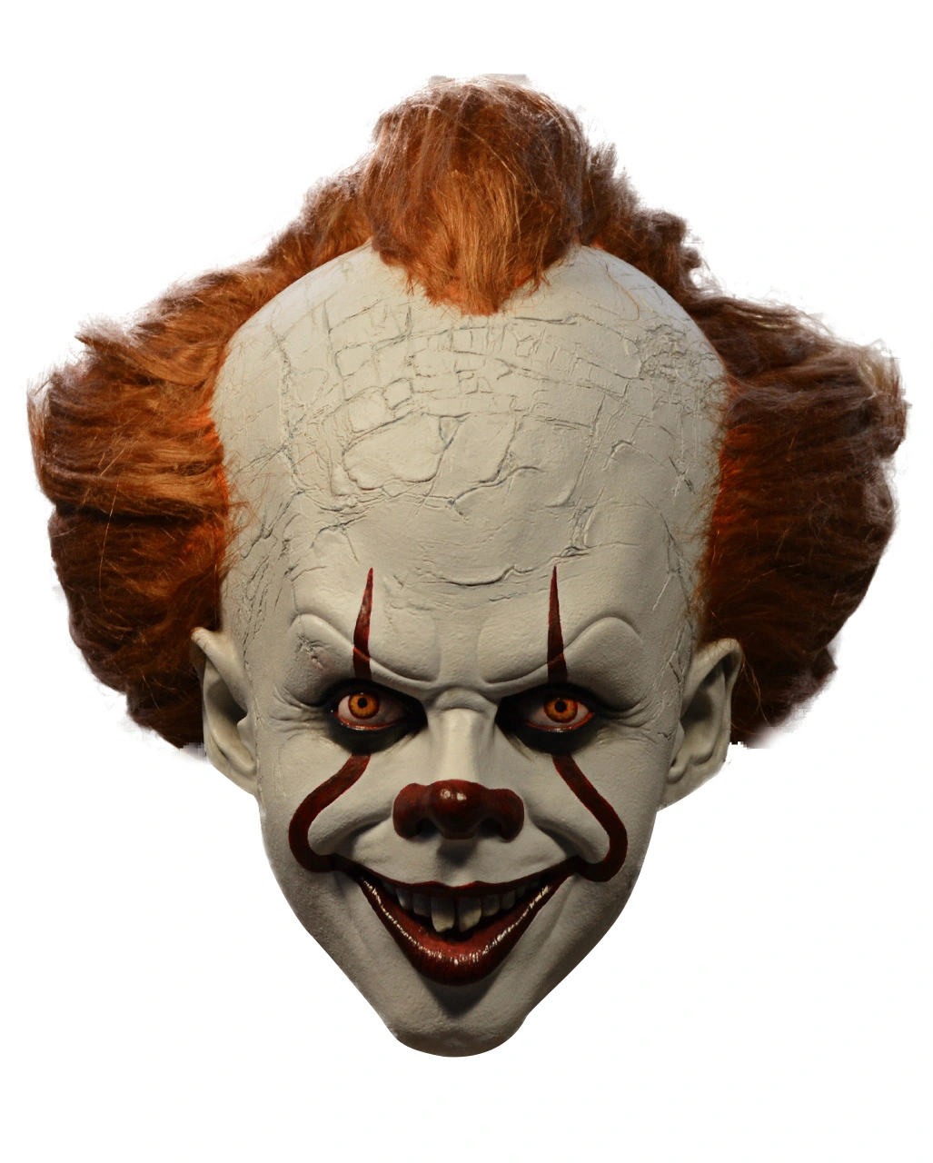 Pennywise IT Deluxe Maske Mit Haaren 1 Pennywise IT Deluxe Maske Mit Haaren