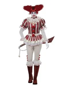 Sadistischer Killerclown Damenkostüm