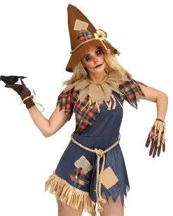 Scary Crow Frauen Kostüm -Halloween Kostüme Herren Verkäufe scary crow damen kostuem vogelscheuche kostuem halloween damen kostuem 37635 3