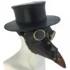 Schwarze Vintage Pest Doktor Maske