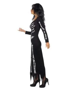 Schlauchkleid Mit Skelett Motiv 5 Schlauchkleid Mit Skelett Motiv -Halloween Kostüme Herren Verkäufe schwarzes schlauchkleid mit skelett motiv skeleton tube dress bild3 23898