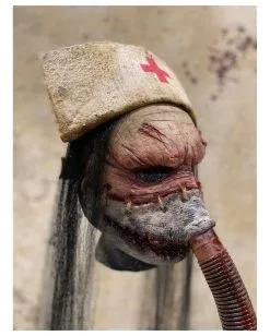 Horror Nurse Maske -Halloween Kostüme Herren Verkäufe silent nurse horrormaske halloween und horror masken fuer haunted maze und geisterhaus nurse mask 50631 4