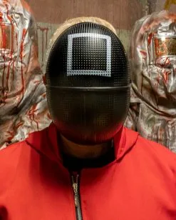 Squid Maske Viereck Deluxe 6 Squid Maske Viereck Deluxe -Halloween Kostüme Herren Verkäufe squid maske kreis deluxe squid mask circle deluxe squid mascara circulo deluxe 51966 04