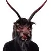Krampus Maske Mit Hörnern & Kunstfell