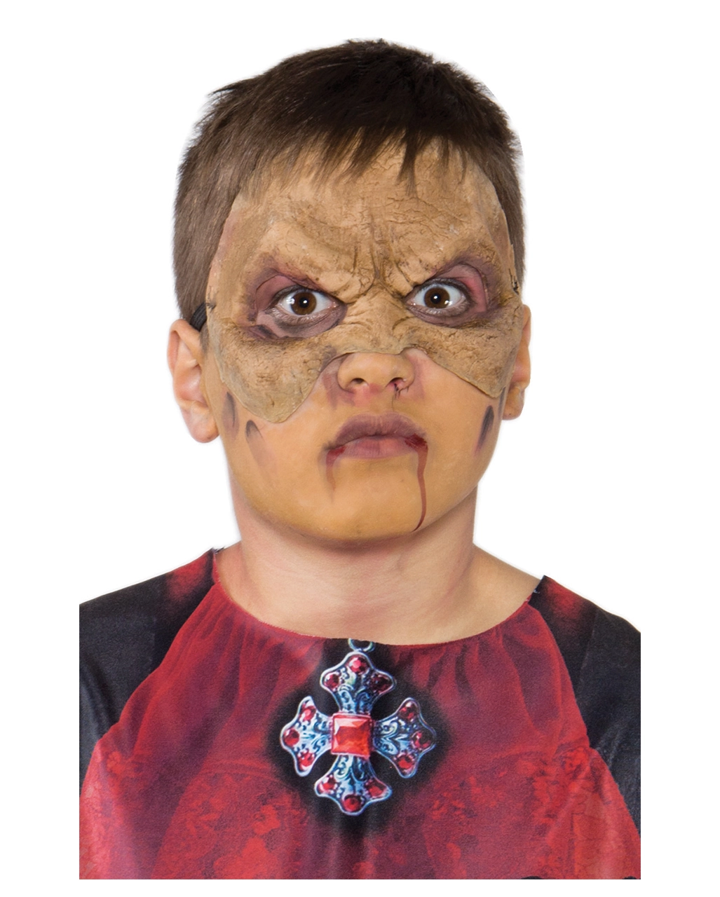 Vampir Halbmaske Hautfarben 2 Vampir Halbmaske Hautfarben - Image 2