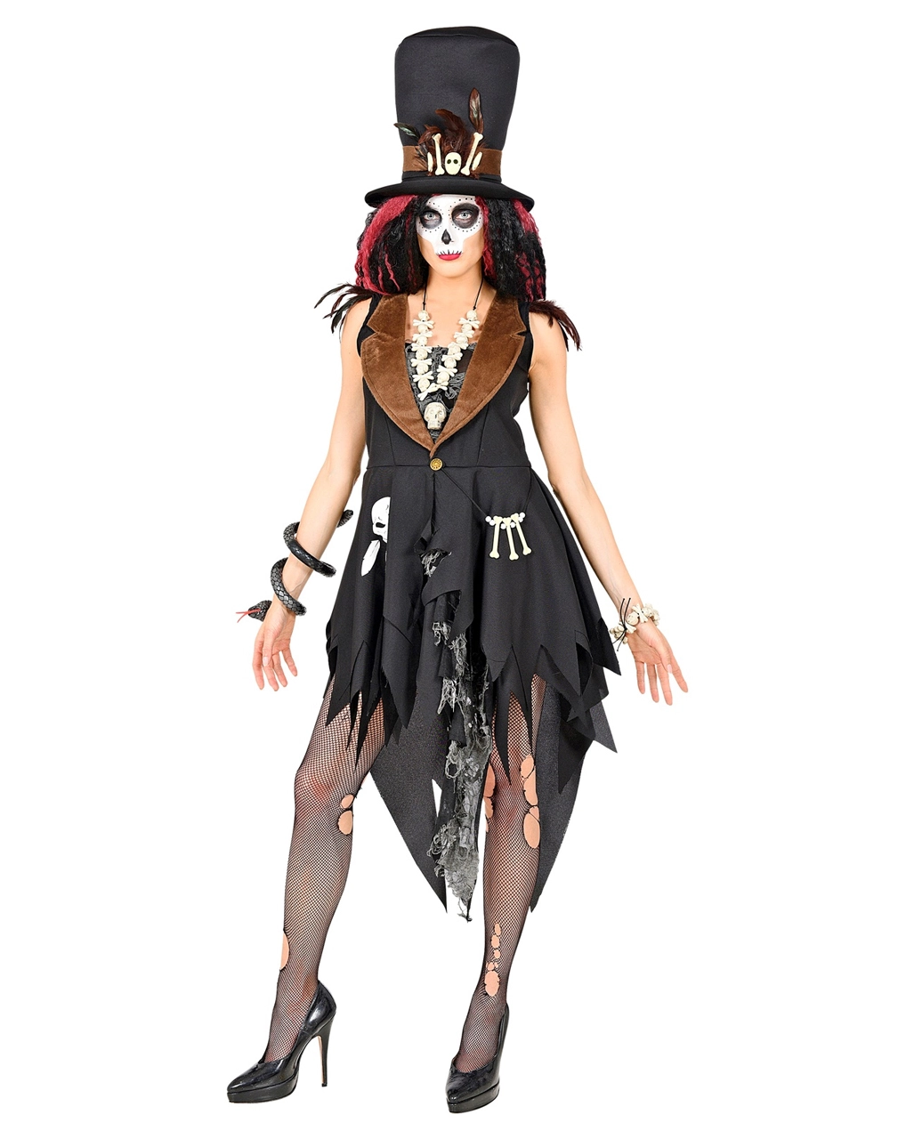 Voodoo Priesterin Halloween Kostüm 2 Voodoo Priesterin Halloween Kostüm - Image 2