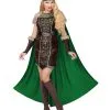 Wikingerin Kostüm Mit Umhang Für Damen