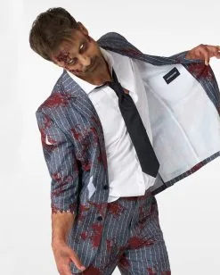 Zombie Grey Anzug - Suitmeister -Halloween Kostüme Herren Verkäufe zombie grey suitmeister anzug von opposuites zombie kostuem anzug zombie verkleidungsanzug oppsuites anzug 54370 2