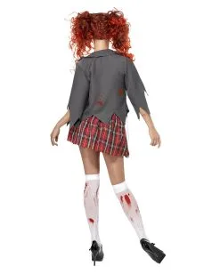 Zombie Schoolgirl Kostüm -Halloween Kostüme Herren Verkäufe zombie schulmaedchen kostuem high school halloween verkleidung schuluniform horror kostuem 20981 3