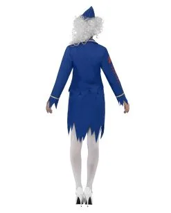 Zombie Stewardess Kostüm -Halloween Kostüme Herren Verkäufe zombie stewardess kostuem untote saftschubse halloween verkleidung blutige flugbegleiterin kostuem 20983 3