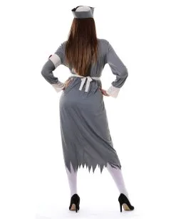 Psycho Lazarettschwester Kostüm -Halloween Kostüme Herren Verkäufe zombie lazarett krankenschwester kostuem blutige krankenschwester kostuem bloody nurse costume 24909 02